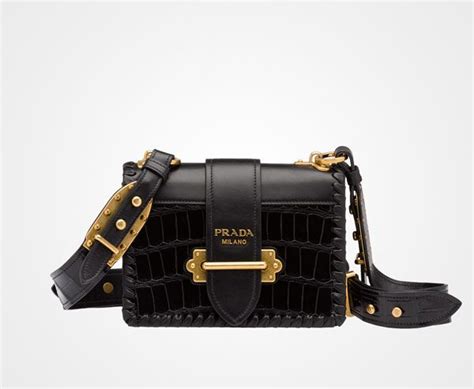 prada studded cahier bag|Prada cahier crocodile leather bag.